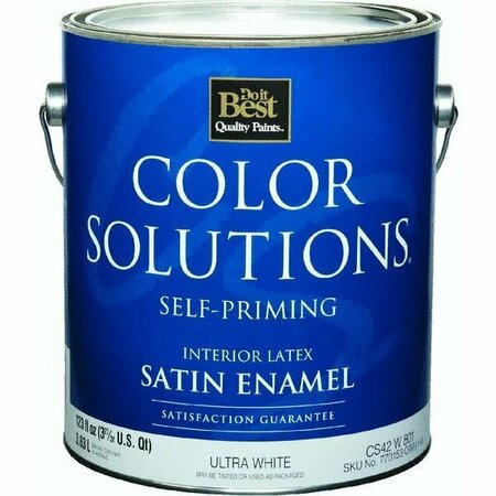 WORLDWIDE SOURCING Color Solutions Self-Priming Latex Satin Interior Wall Paint CS42W0801-16